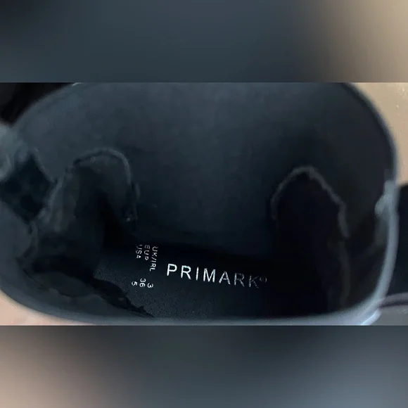 Primark Women’s Black/Brown Sz 5 Chunky Chelsea Boots Pull On - Picture 12 of 12